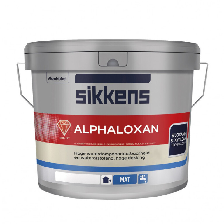 Sikkens Alphaloxan minerálna fasádna farba na báze polysiloxánovej živice